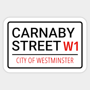 Carnaby Street W1 London Sticker